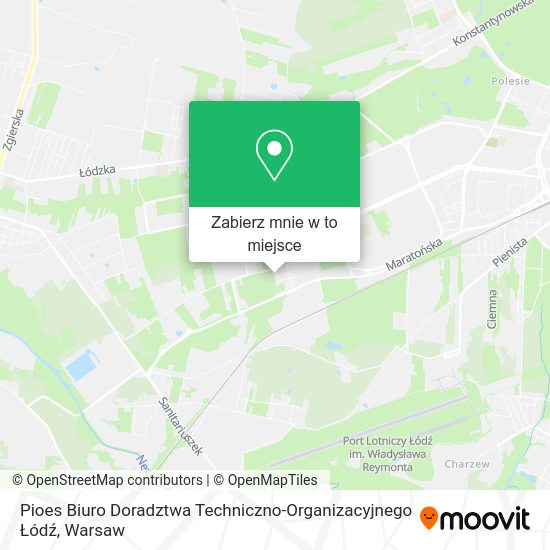 Mapa Pioes Biuro Doradztwa Techniczno-Organizacyjnego Łódź