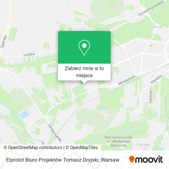 Mapa Elprolot Biuro Projektów Tomasz Dryjski