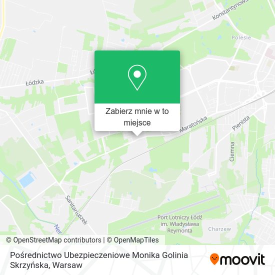 Mapa Pośrednictwo Ubezpieczeniowe Monika Golinia Skrzyńska