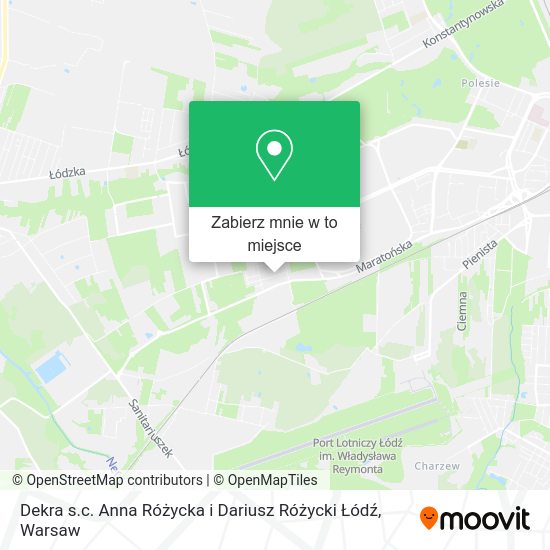 Mapa Dekra s.c. Anna Różycka i Dariusz Różycki Łódź