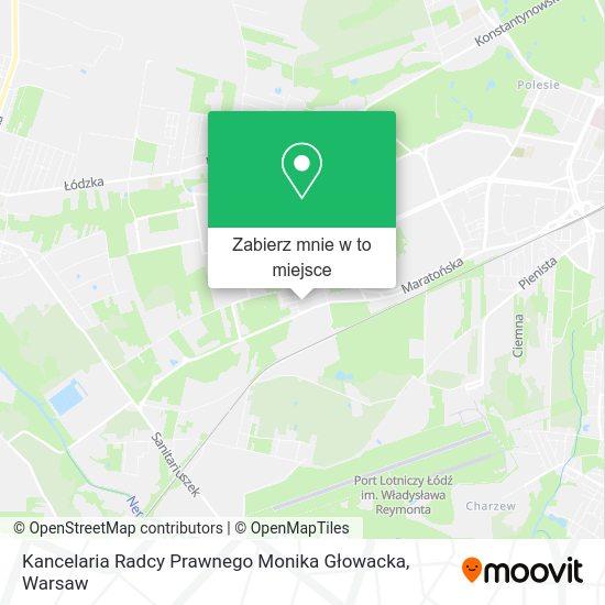 Mapa Kancelaria Radcy Prawnego Monika Głowacka