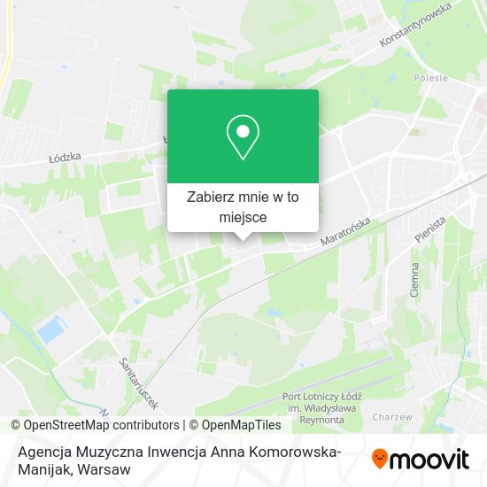 Mapa Agencja Muzyczna Inwencja Anna Komorowska-Manijak