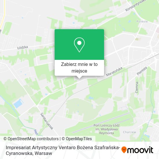 Mapa Impresariat Artystyczny Ventaro Bożena Szafrańska-Cyranowska