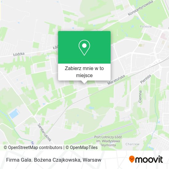 Mapa Firma Gala. Bożena Czajkowska