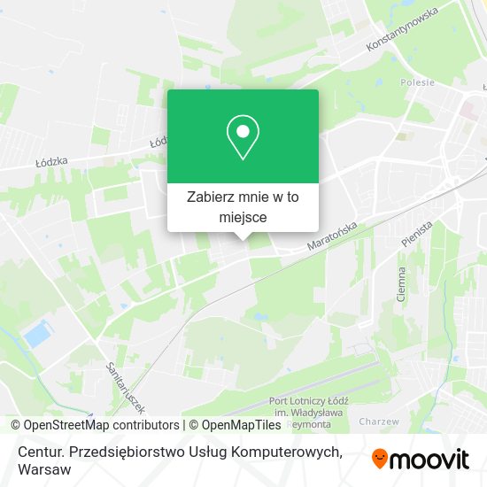 Mapa Centur. Przedsiębiorstwo Usług Komputerowych