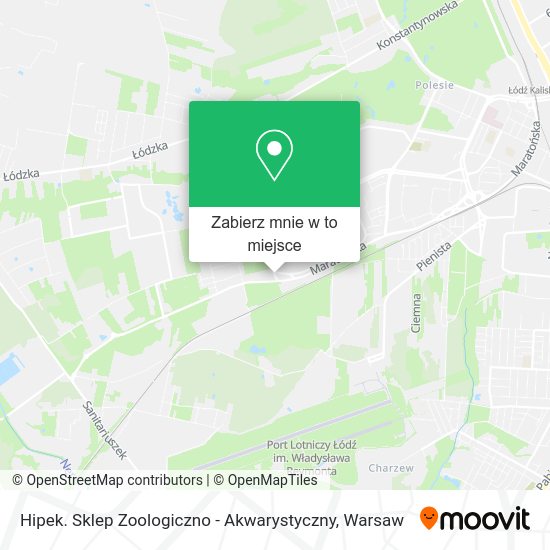 Mapa Hipek. Sklep Zoologiczno - Akwarystyczny