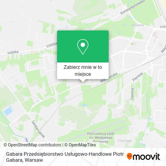 Mapa Gabara Przedsiębiorstwo Usługowo-Handlowe Piotr Gabara