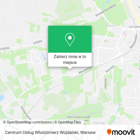 Mapa Centrum Usług Włodzimierz Wojdalski