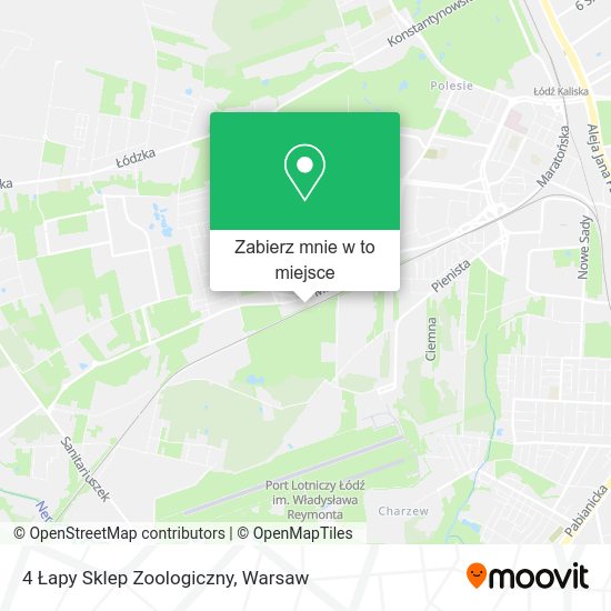 Mapa 4 Łapy Sklep Zoologiczny