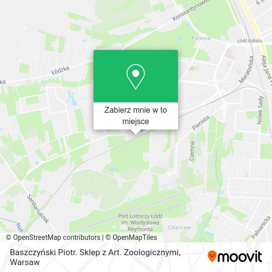 Mapa Baszczyński Piotr. Sklep z Art. Zoologicznymi