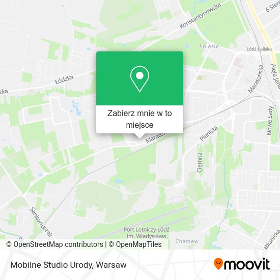 Mapa Mobilne Studio Urody