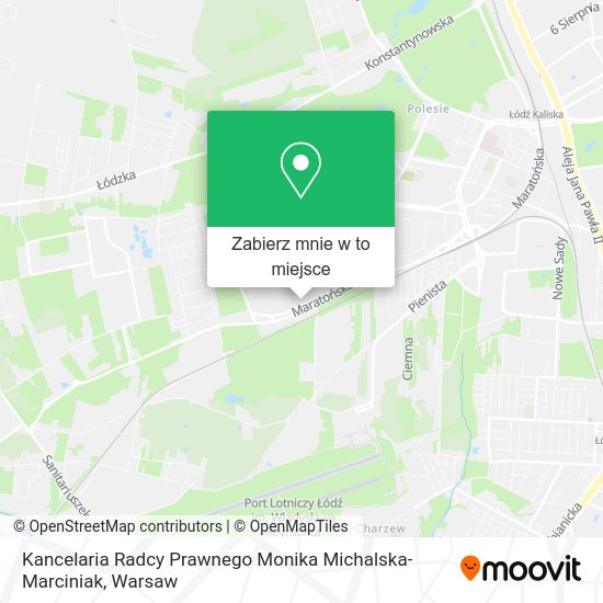 Mapa Kancelaria Radcy Prawnego Monika Michalska-Marciniak