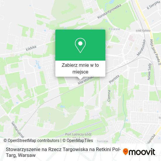 Mapa Stowarzyszenie na Rzecz Targowiska na Retkini Pol-Targ