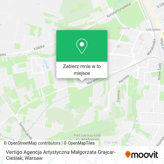 Mapa Vertigo Agencja Artystyczna Małgorzata Grajcar-Cieślak