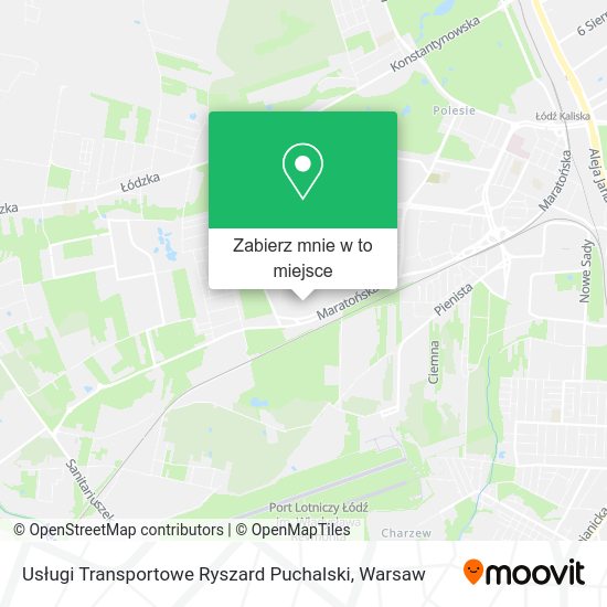 Mapa Usługi Transportowe Ryszard Puchalski