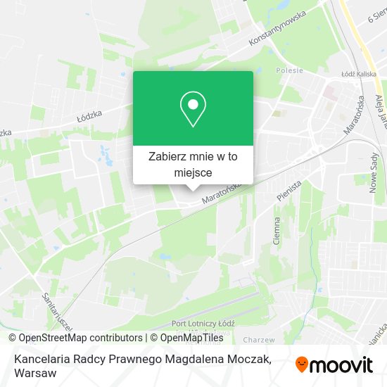 Mapa Kancelaria Radcy Prawnego Magdalena Moczak