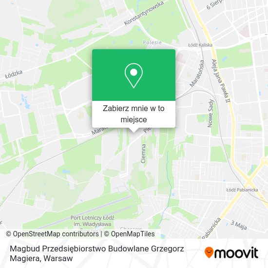 Mapa Magbud Przedsiębiorstwo Budowlane Grzegorz Magiera