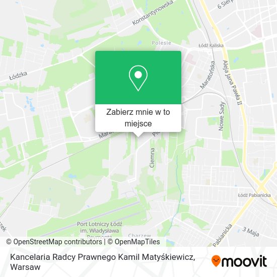 Mapa Kancelaria Radcy Prawnego Kamil Matyśkiewicz