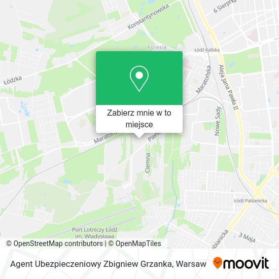 Mapa Agent Ubezpieczeniowy Zbigniew Grzanka