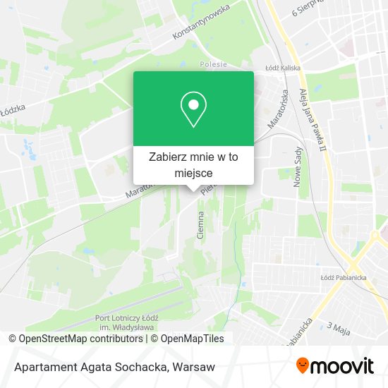 Mapa Apartament Agata Sochacka