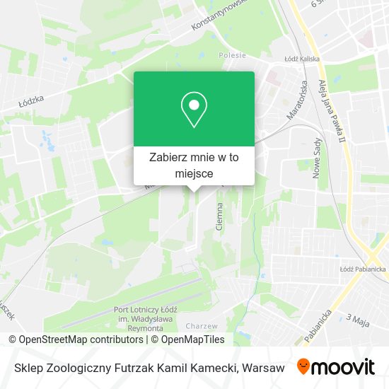 Mapa Sklep Zoologiczny Futrzak Kamil Kamecki