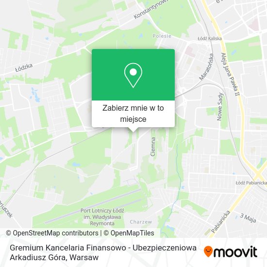 Mapa Gremium Kancelaria Finansowo - Ubezpieczeniowa Arkadiusz Góra