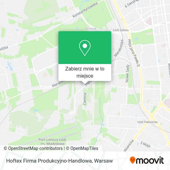 Mapa Hoftex Firma Produkcyjno-Handlowa