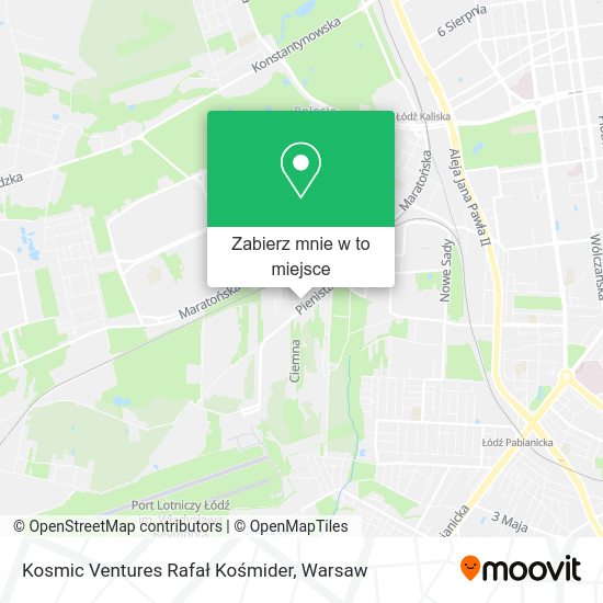 Mapa Kosmic Ventures Rafał Kośmider