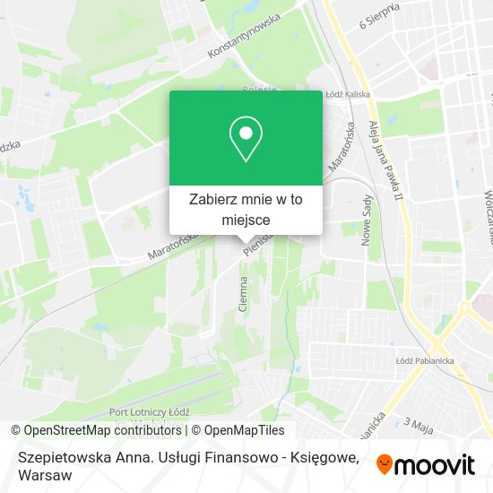 Mapa Szepietowska Anna. Usługi Finansowo - Księgowe