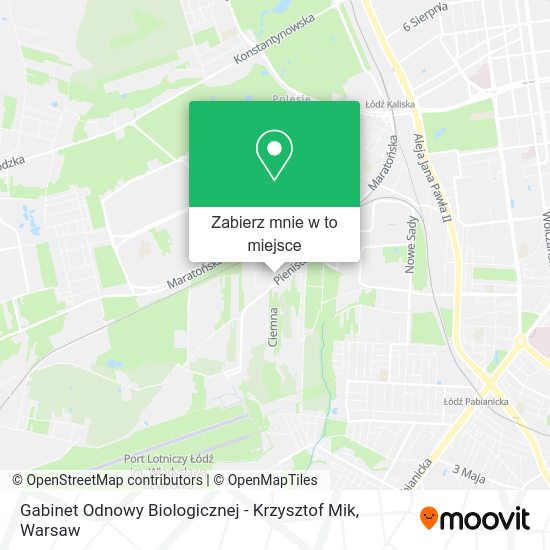 Mapa Gabinet Odnowy Biologicznej - Krzysztof Mik