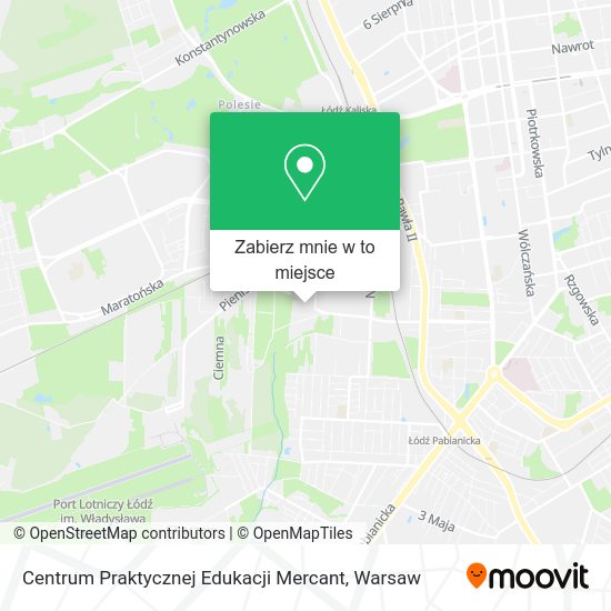 Mapa Centrum Praktycznej Edukacji Mercant