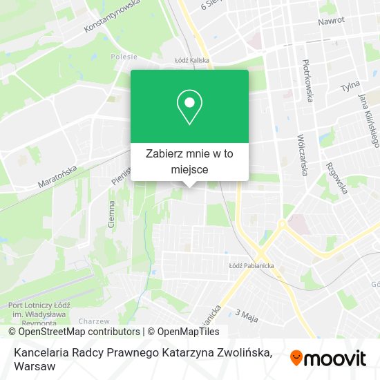 Mapa Kancelaria Radcy Prawnego Katarzyna Zwolińska