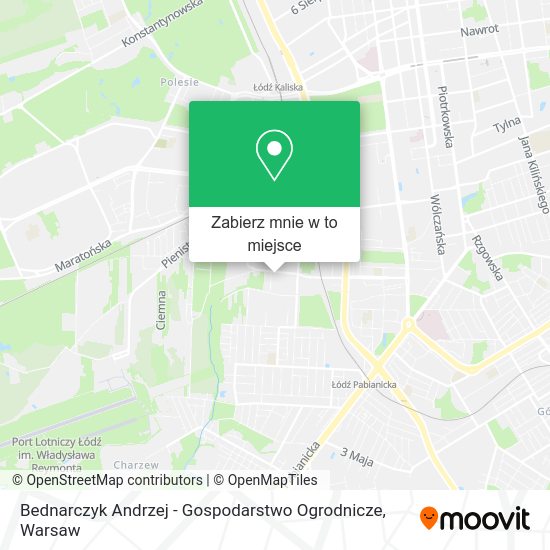 Mapa Bednarczyk Andrzej - Gospodarstwo Ogrodnicze