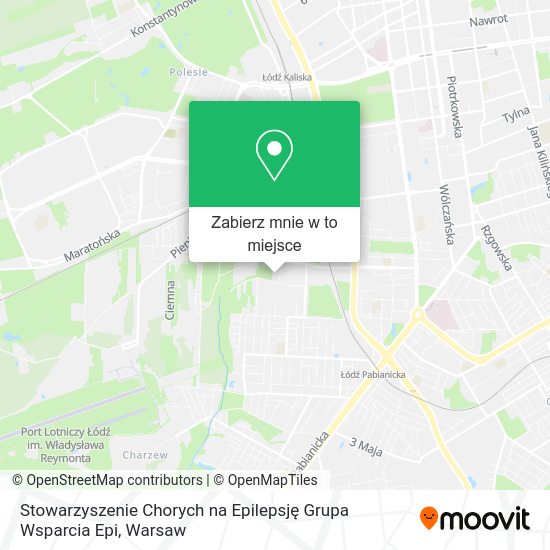 Mapa Stowarzyszenie Chorych na Epilepsję Grupa Wsparcia Epi