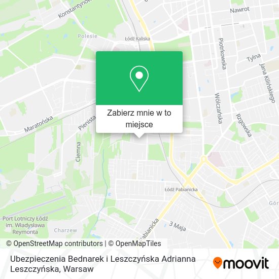 Mapa Ubezpieczenia Bednarek i Leszczyńska Adrianna Leszczyńska