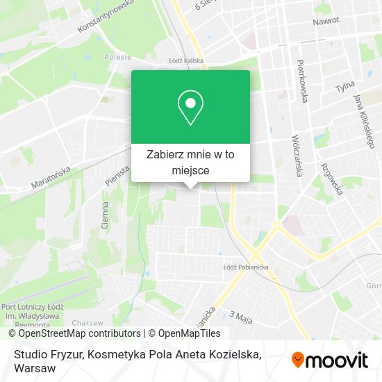 Mapa Studio Fryzur, Kosmetyka Pola Aneta Kozielska