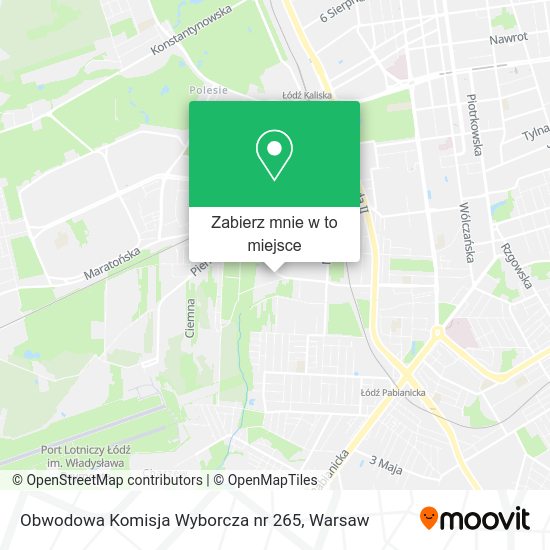 Mapa Obwodowa Komisja Wyborcza nr 265