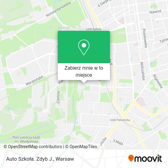 Mapa Auto Szkoła. Zdyb J.