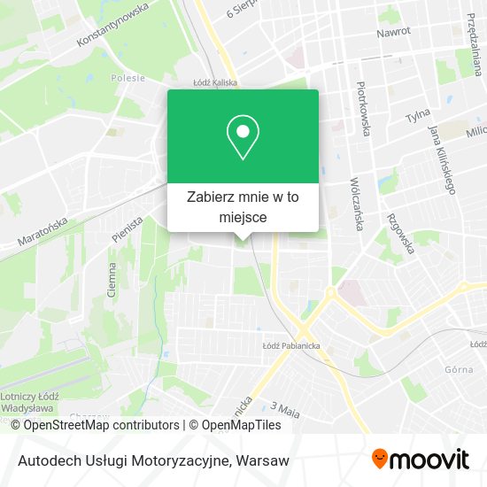 Mapa Autodech Usługi Motoryzacyjne