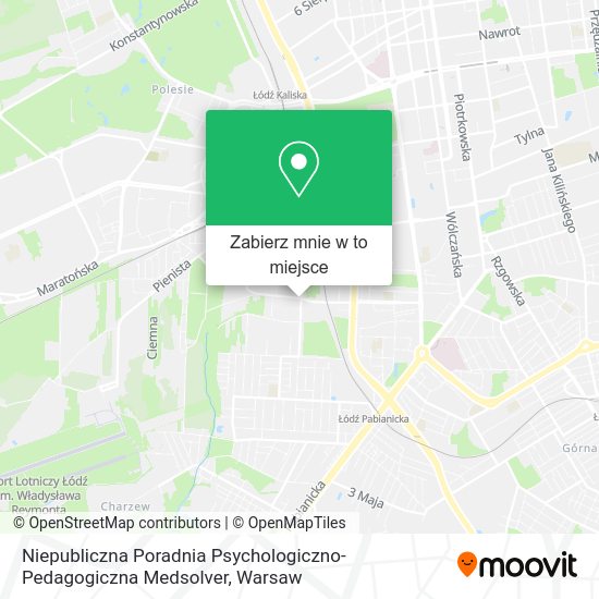 Mapa Niepubliczna Poradnia Psychologiczno-Pedagogiczna Medsolver