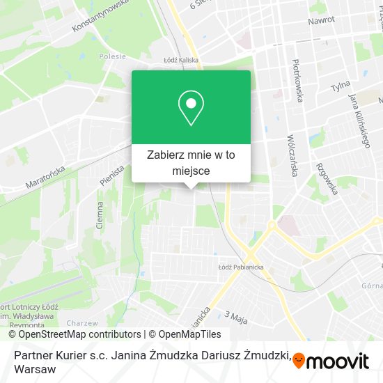 Mapa Partner Kurier s.c. Janina Żmudzka Dariusz Żmudzki