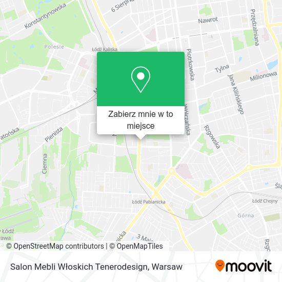 Mapa Salon Mebli Włoskich Tenerodesign