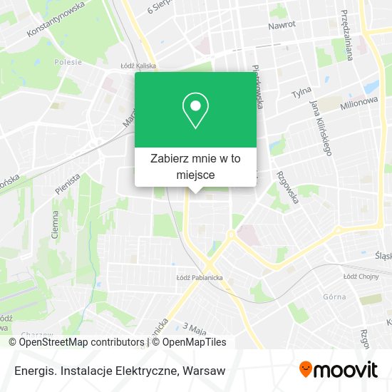 Mapa Energis. Instalacje Elektryczne