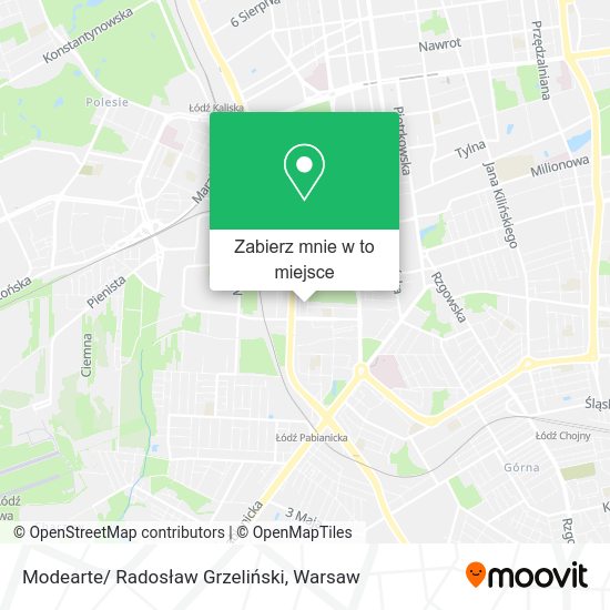 Mapa Modearte/ Radosław Grzeliński