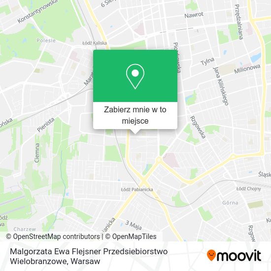 Mapa Malgorzata Ewa Flejsner Przedsiebiorstwo Wielobranzowe