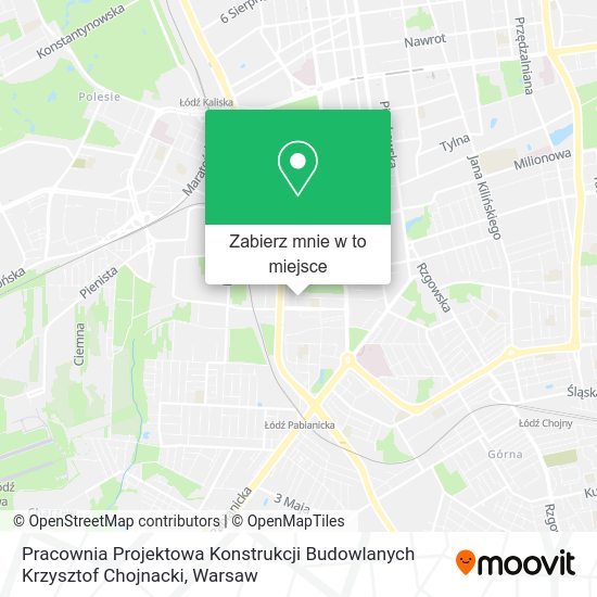 Mapa Pracownia Projektowa Konstrukcji Budowlanych Krzysztof Chojnacki