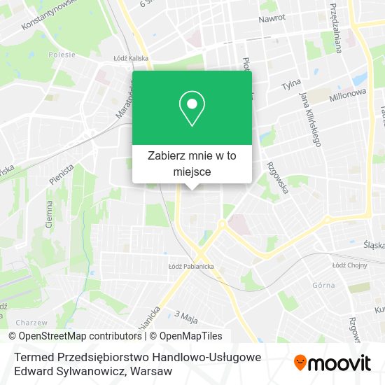 Mapa Termed Przedsiębiorstwo Handlowo-Usługowe Edward Sylwanowicz