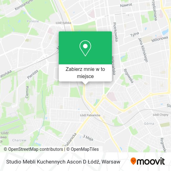 Mapa Studio Mebli Kuchennych Ascon D Łódź