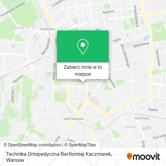 Mapa Technika Ortopedyczna Bartłomiej Kaczmarek