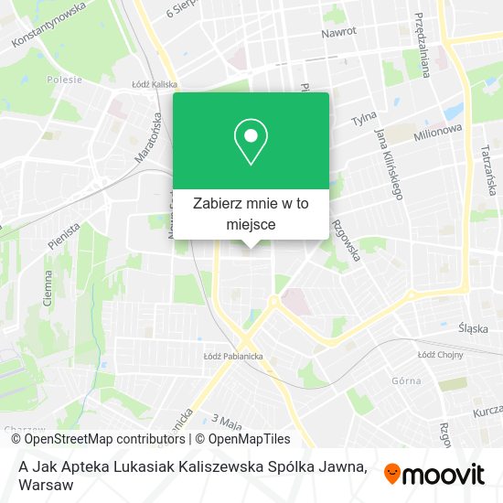 Mapa A Jak Apteka Lukasiak Kaliszewska Spólka Jawna